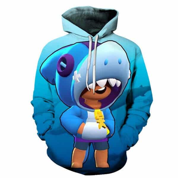 Shark Leon Brawl Stars Sweatshirt Clothes Brawl Stars Store